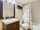 Bathroom featuring a vanity with storage and a shower-tub combination at 4445 S Atlantic Ave # 804, Ponce Inlet, FL 32127