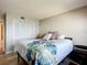 Cozy bedroom featuring a comfortable bed and ample closet space at 4445 S Atlantic Ave # 804, Ponce Inlet, FL 32127