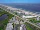 Aerial view showcasing the community's location and proximity to the beach at 4860 S Atlantic Ave # 1030, New Smyrna Beach, FL 32169