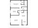 Detailed floorplan showing layout of bedrooms, living room, dining area, kitchen and bathrooms at 4860 S Atlantic Ave # 1030, New Smyrna Beach, FL 32169