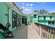 Exterior view of the house showing the long deck at 61 E Bayshore Dr, Port Orange, FL 32127