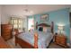 Comfortable bedroom featuring a bed and coordinating furniture at 848 Pine Shores Cir, New Smyrna Beach, FL 32168