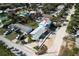 Stunning aerial view of beach house highlighting landscape, and private outdoor space perfect for coastal living at 923 Locust St, New Smyrna Beach, FL 32169