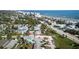Beautiful aerial view of a coastal community and home with proximity to beach and nearby local attractions at 923 Locust St, New Smyrna Beach, FL 32169