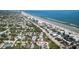 Aerial view of the area near the beach, showing surrounding neighborhood at 923 Locust St, New Smyrna Beach, FL 32169