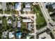 Bird's eye view of property, showcasing proximity to nearby amenities and neighborhood at 923 Locust St, New Smyrna Beach, FL 32169