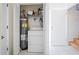 The laundry area is conveniently located in the home's interior at 923 Locust St, New Smyrna Beach, FL 32169