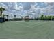 Community tennis court with well-maintained surface and clear boundaries for active recreation at 1100 Loch Linnhe Ct, New Smyrna Beach, FL 32168