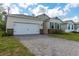 A beautiful single-Gathering home with a two-car garage, brick details, shutters, and paver driveway at 1731 Red Rock Rd, New Smyrna Beach, FL 32168