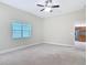 Open floor plan of the main bedroom showing ensuite bathroom and closet at 2590 Erena Dr, New Smyrna Beach, FL 32168