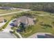 Stunning aerial view of the property showcasing its expansive lot, mature landscaping, and serene neighborhood setting at 2921 Linari Ct, New Smyrna Beach, FL 32168