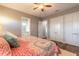 Bedroom featuring a view into the bathroom and double closets at 2921 Linari Ct, New Smyrna Beach, FL 32168