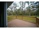 Wood deck overlooking wooded area at 2995 Ragis Rd, Edgewater, FL 32132