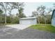 Detached garage with concrete driveway at 2995 Ragis Rd, Edgewater, FL 32132