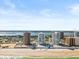 Elevated aerial view of condos on the beach, with city and intracoastal views at 3047 S Atlantic Ave # B050, Daytona Beach, FL 32118