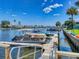 Dock with multiple boats and easy water access at 315 N Causeway # 405, New Smyrna Beach, FL 32169