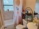 Full bathroom featuring a shower-tub combo and vanity at 434 Palmetto St, Edgewater, FL 32132