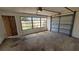 Spacious garage with natural light from windows at 45 Sandra Cir, New Smyrna Beach, FL 32168