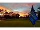 Picturesque golf course sunset view from the community at 45 Sandra Cir, New Smyrna Beach, FL 32168