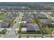 Expansive aerial view of the community showcasing the homes and the well-maintained lawns at 512 Romdini St, New Smyrna Beach, FL 32168