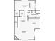 Detailed floor plan showcasing the layout of the home, including the primary bedroom, kitchen, and living room at 604 S Atlantic Ave, New Smyrna Beach, FL 32169