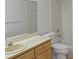 Bathroom with a wood vanity, mirror, faucet, and standard bathtub at 944 S Peninsula Dr # 5010, Daytona Beach, FL 32118