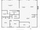 Detailed floor plan showcasing the layout of the primary bedroom, bathroom, living room, kitchen and bedrooms at 944 S Peninsula Dr # 5010, Daytona Beach, FL 32118