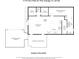 Detailed floor plan showcasing the layout of the home with primary bedroom, kitchen, living room, carport and patio at 1715 Fern Park Dr, Port Orange, FL 32128