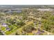 Picturesque aerial view showcasing the neighborhood's lush greenery, community lake, and serene atmosphere at 1880 1St Ave, Deland, FL 32724