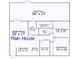 Floor plan illustrating the home's layout and dimensions of the Main House at 191 Howes St, Oak Hill, FL 32759