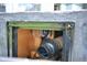 Close-up of utility access and fan to under bench at 1948 Spruce Creek Lndg, Port Orange, FL 32128