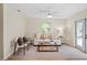 Inviting living room with neutral tones, bright window, and a comfortable seating arrangement at 20 Warwick Ave, Ormond Beach, FL 32174