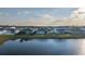 Waterfront living in a community-aerial view showcasing the lake views and community amenities at 2820 Neverland Dr, New Smyrna Beach, FL 32168