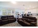 Spacious living room with comfortable seating, natural light, and an open layout at 2820 Neverland Dr, New Smyrna Beach, FL 32168