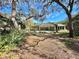 Beautiful backyard featuring a screened-in pool, complemented by lush greenery and mature trees for added privacy at 3435 Black Willow Trl, Deland, FL 32724