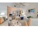 Spacious living room area with comfortable seating and access to the dining area at 4322 Sea Mist Dr # 4322, New Smyrna Beach, FL 32169
