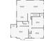 Upstairs floorplan featuring dining room, living room, kitchen, bathroom, and three bedrooms at 4624 Van Kleeck Dr, New Smyrna Beach, FL 32169