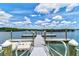 View of the waterfront dock and boat launch in a community at 5 Riverwalk Dr # 506, New Smyrna Beach, FL 32169