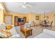 Comfortable living area with modern furnishings that connects the dining and entertainment spaces at 5300 S Atlantic Ave # 7-307, New Smyrna Beach, FL 32169