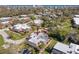 Aerial view of townhomes with updated roofs at 61 Cedar Dunes Dr, New Smyrna Beach, FL 32169