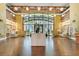 Stylish lobby with contemporary design, featuring hardwood floors, ample seating, and a welcoming atmosphere at 911 N Orange Ave # 528, Orlando, FL 32801