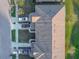 Aerial view shows well-maintained townhome roofs, driveways, and landscaping, highlighting meticulous upkeep and curb appeal at 94 Bella Vita Way, Ormond Beach, FL 32174