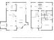 Detailed floor plan showcasing the layout of both floors, including rooms and dimensions at 111 Esther St, New Smyrna Beach, FL 32169