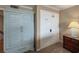 Hallway with a light blue storage unit and a closet with double doors at 111 N Atlantic Ave # A219, New Smyrna Beach, FL 32169