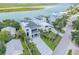 Beautiful aerial view of a modern home near the water, boasting great curb appeal at 1194 N Peninsula, New Smyrna Beach, FL 32169
