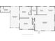Here is the floor plan of this house with 2 bedrooms, 2 bathrooms, a kitchen, living room, dining room, and Florida room at 1208 Pat Ave, New Smyrna Beach, FL 32168