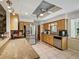 Modern kitchen with stainless steel appliances and granite countertops at 1370 Jane Lacey Ln, New Smyrna Beach, FL 32168