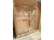 Unique shower with etched glass door and nautical theme at 1370 Jane Lacey Ln, New Smyrna Beach, FL 32168