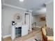 Convenient bar area with sink and beverage cooler at 2019 S Riverside, Edgewater, FL 32141