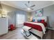Cozy bedroom with a ceiling fan, bright natural light, and a comfortable decor at 2019 S Riverside, Edgewater, FL 32141
